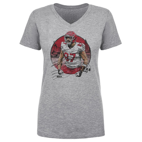 Travis Kelce Women's V-Neck T-Shirt | 500 LEVEL