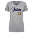 Christian Yelich Women's V-Neck T-Shirt | 500 LEVEL