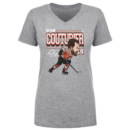 Sean Couturier Women's V-Neck T-Shirt | 500 LEVEL