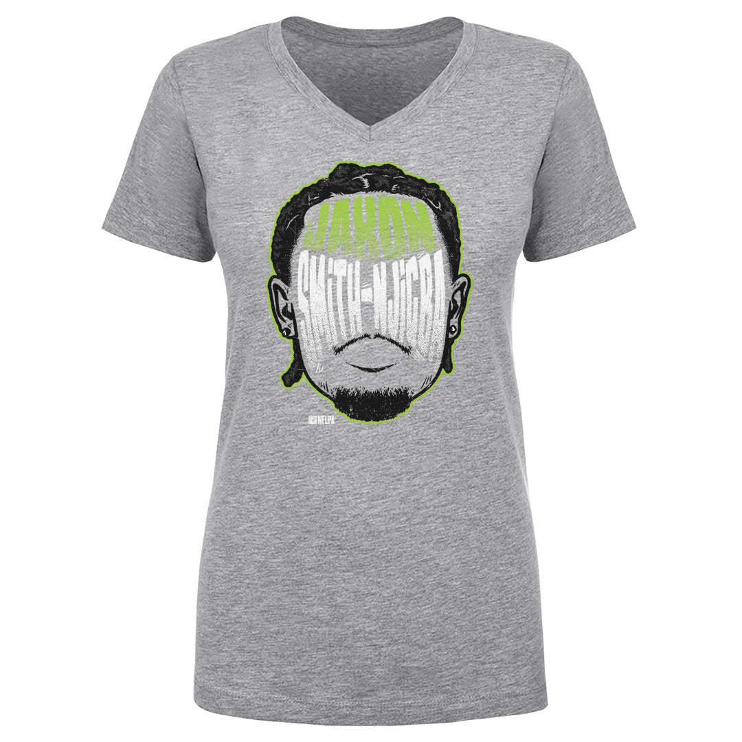 Jaxon Smith-Njigba Women's V-Neck T-Shirt | 500 LEVEL