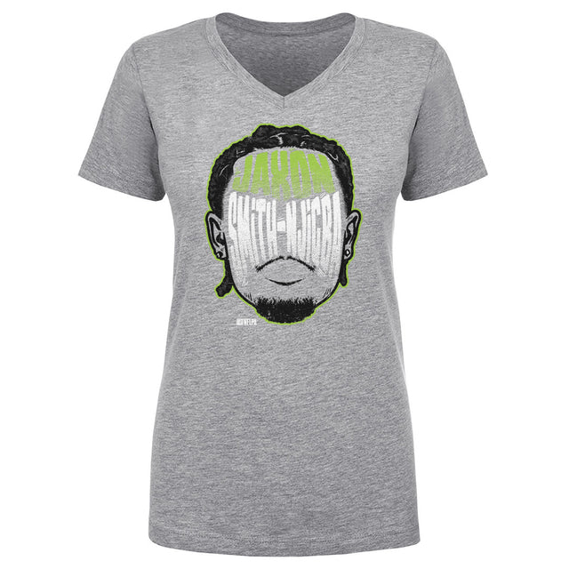 Jaxon Smith-Njigba Women's V-Neck T-Shirt | 500 LEVEL