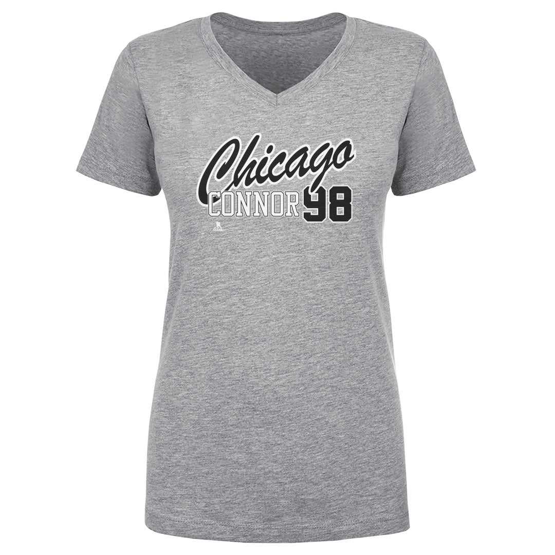 Connor Bedard Women's V-Neck T-Shirt | 500 LEVEL