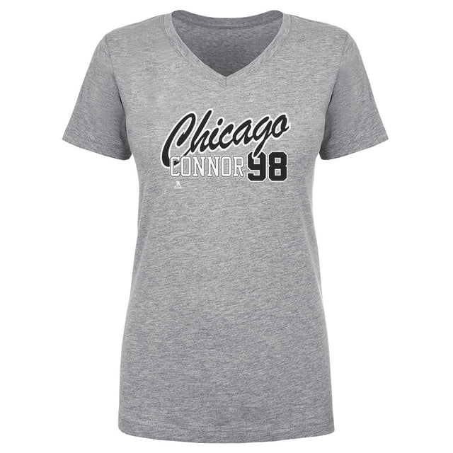 Connor Bedard Women's V-Neck T-Shirt | 500 LEVEL