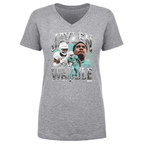 Jaylen Waddle Women's V-Neck T-Shirt | 500 LEVEL