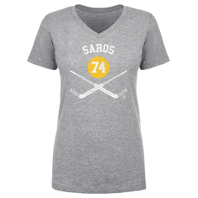 Juuse Saros Women's V-Neck T-Shirt | 500 LEVEL