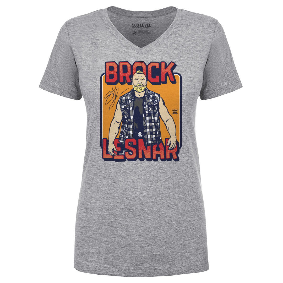 Brock Lesnar Women's V-Neck T-Shirt | 500 LEVEL