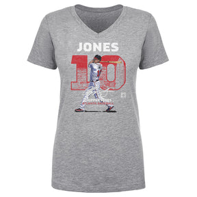 Chipper Jones Women's V-Neck T-Shirt | 500 LEVEL