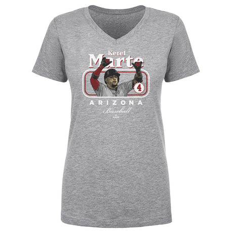 Ketel Marte Women's V-Neck T-Shirt | 500 LEVEL