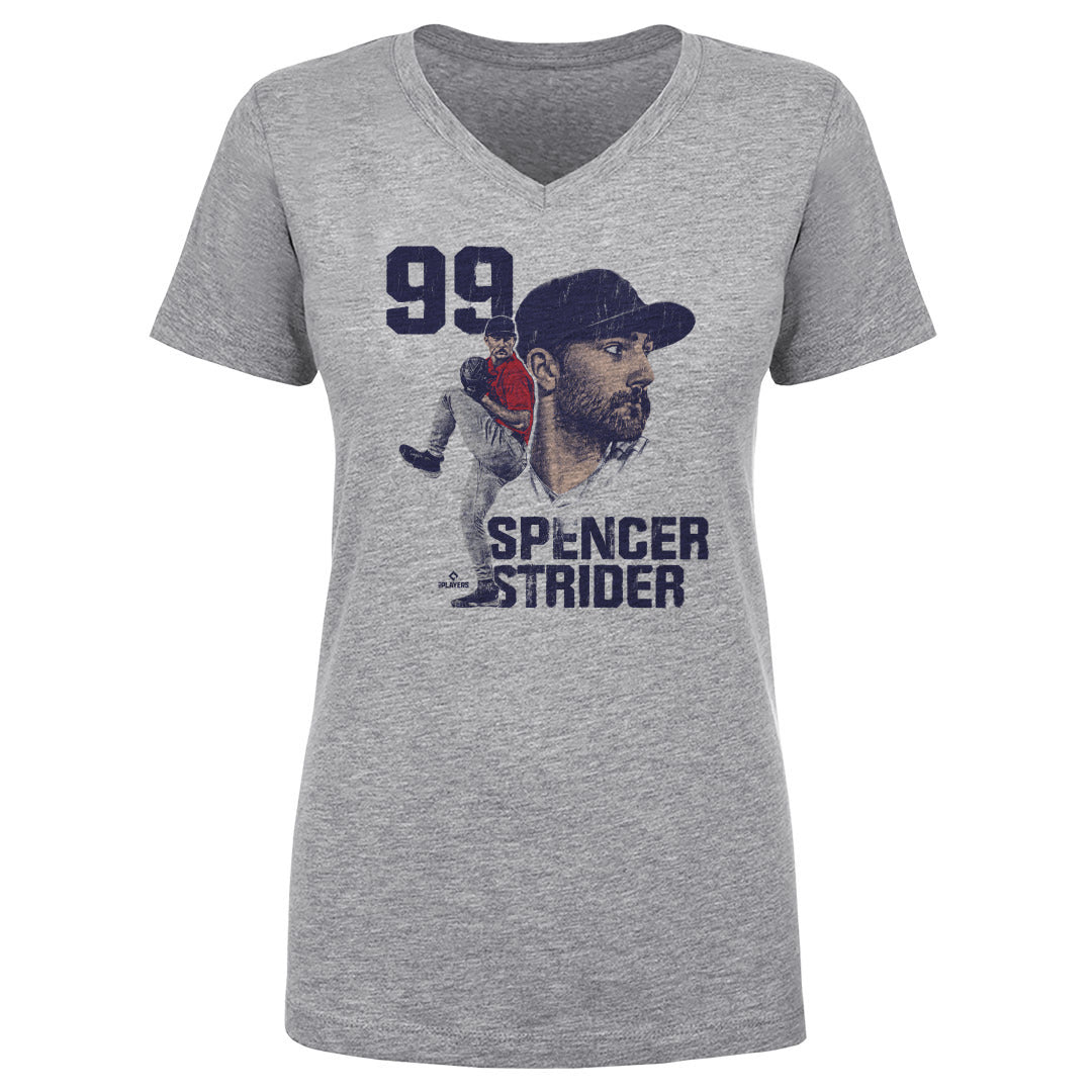 Spencer Strider Women&#39;s V-Neck T-Shirt | 500 LEVEL