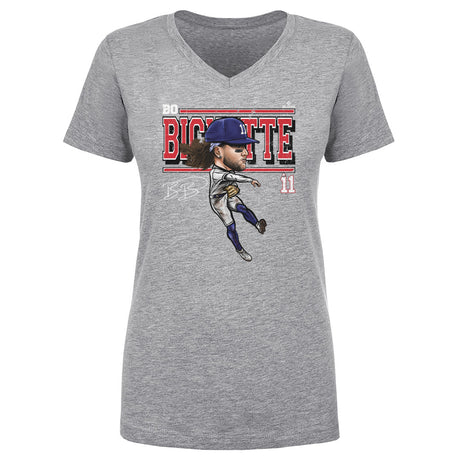 Bo Bichette Women's V-Neck T-Shirt | 500 LEVEL