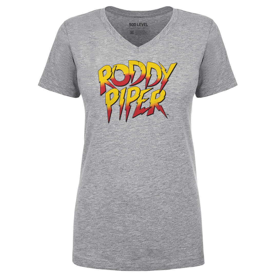 Roddy Piper Women's V-Neck T-Shirt | 500 LEVEL