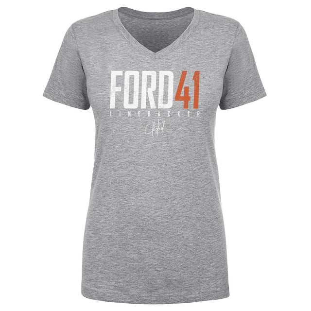 Jaylan Ford Women's V-Neck T-Shirt | 500 LEVEL