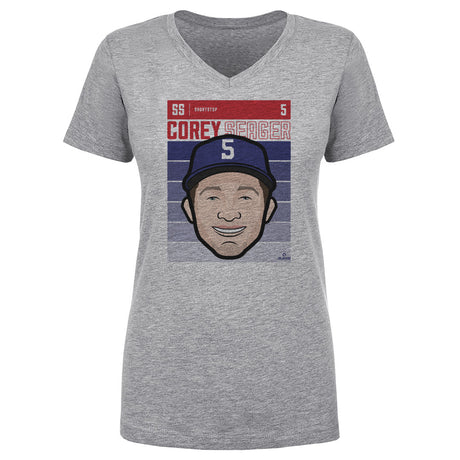 Corey Seager Women's V-Neck T-Shirt | 500 LEVEL