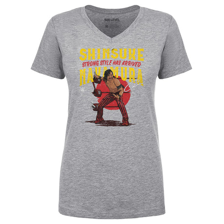 Shinsuke Nakamura Women's V-Neck T-Shirt | 500 LEVEL