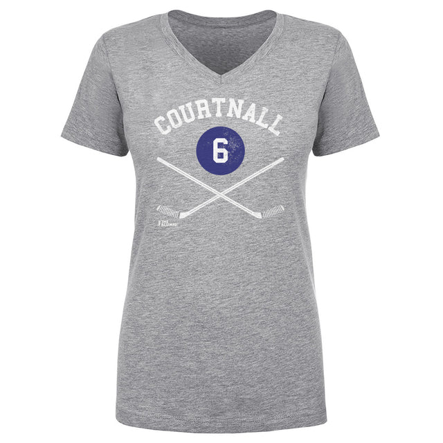 Russ Courtnall Women's V-Neck T-Shirt | 500 LEVEL