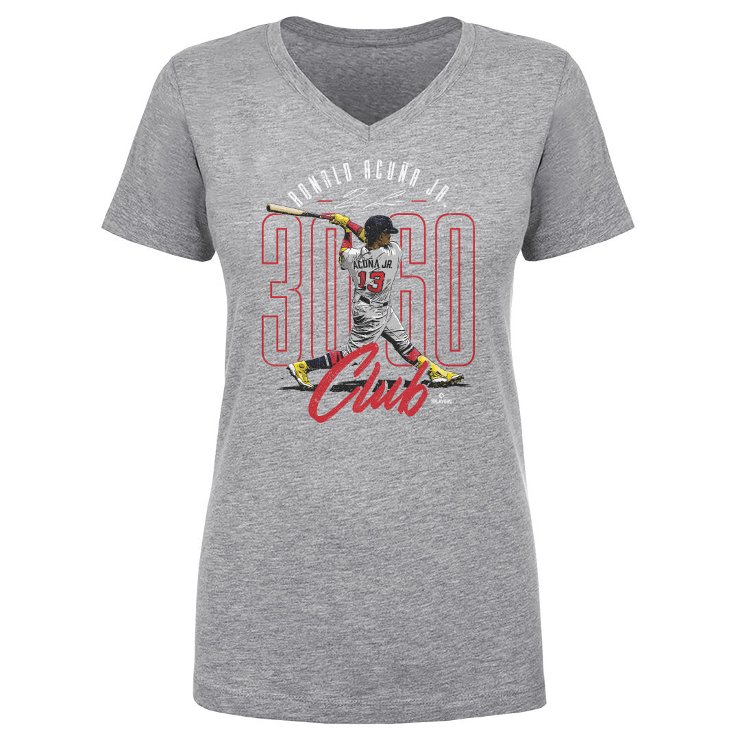 Ronald Acuna Jr. Women's V-Neck T-Shirt | 500 LEVEL