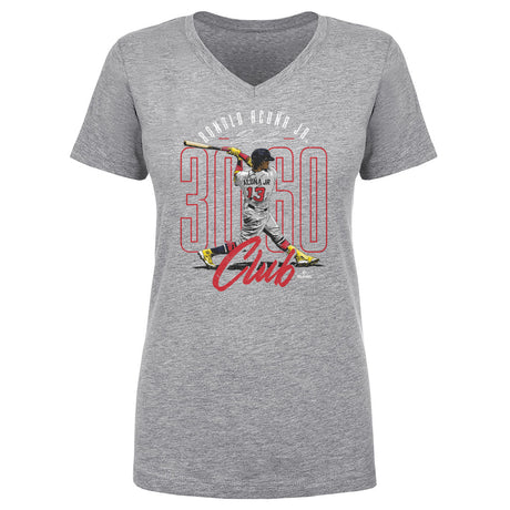 Ronald Acuna Jr. Women's V-Neck T-Shirt | 500 LEVEL
