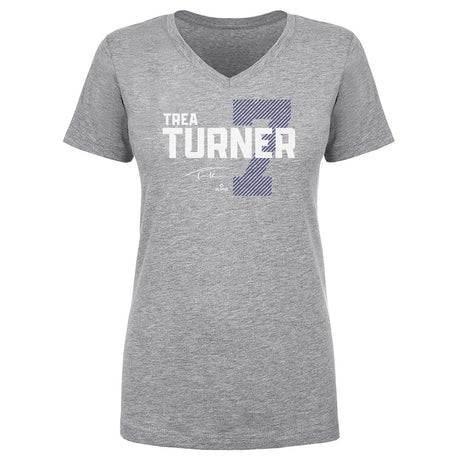 Trea Turner Women's V-Neck T-Shirt | 500 LEVEL