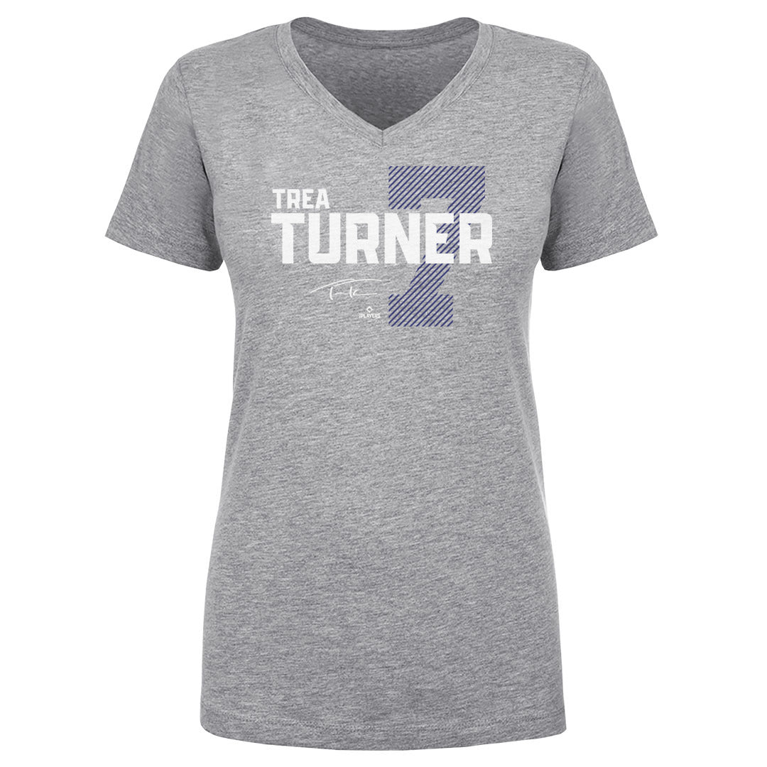 Trea Turner Women&#39;s V-Neck T-Shirt | 500 LEVEL