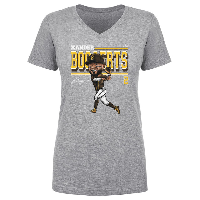 Xander Bogaerts Women's V-Neck T-Shirt | 500 LEVEL