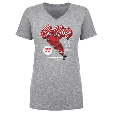 Paul Coffey Women's V-Neck T-Shirt | 500 LEVEL