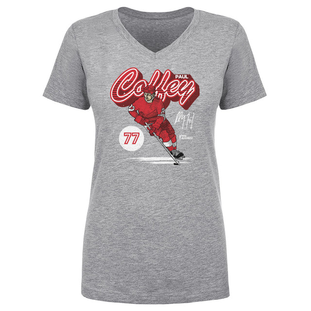 Paul Coffey Women's V-Neck T-Shirt | 500 LEVEL
