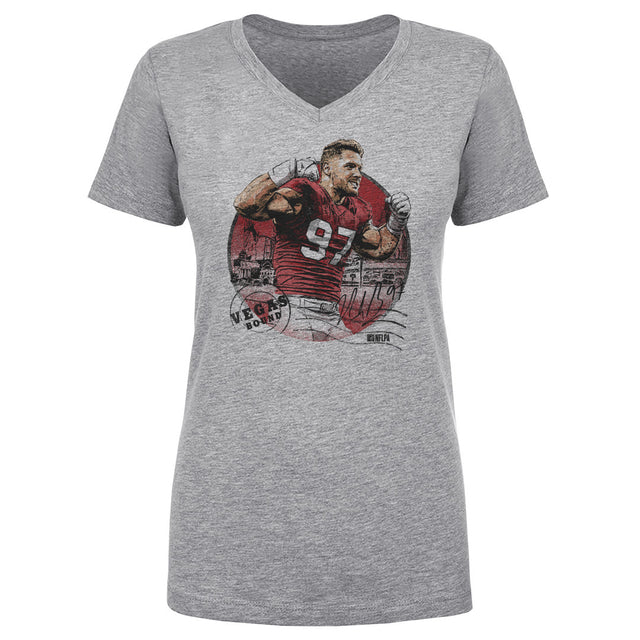 Nick Bosa Women's V-Neck T-Shirt | 500 LEVEL