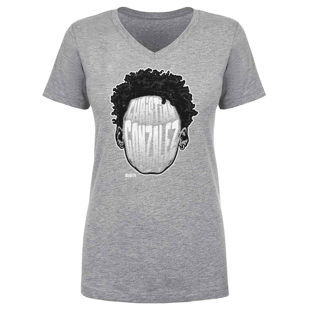 Christian Gonzalez Women's V-Neck T-Shirt | 500 LEVEL