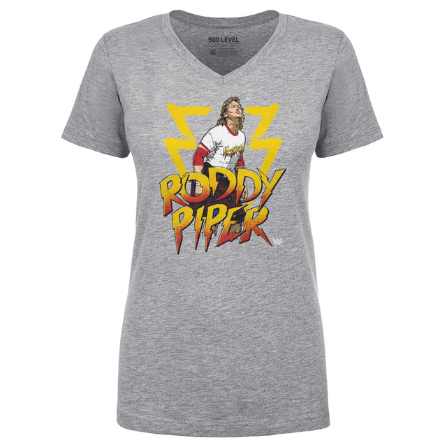 Roddy Piper Women's V-Neck T-Shirt | 500 LEVEL