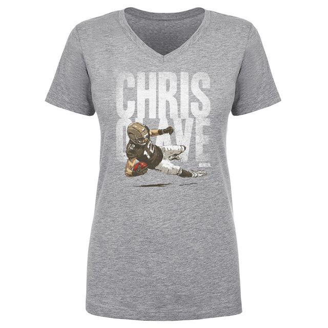 Chris Olave Women's V-Neck T-Shirt | 500 LEVEL