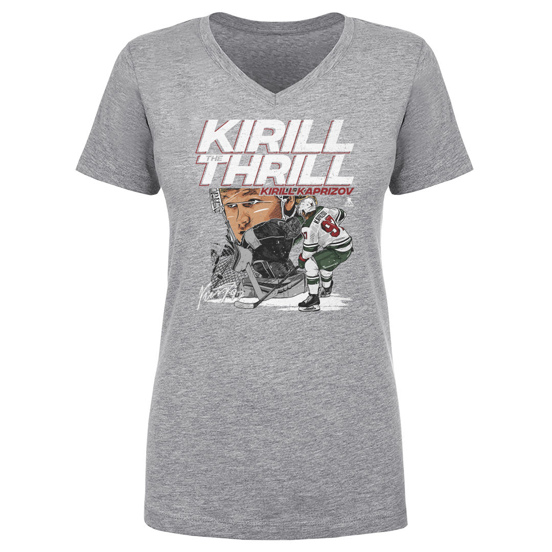 Kirill Kaprizov Women's V-Neck T-Shirt | 500 LEVEL