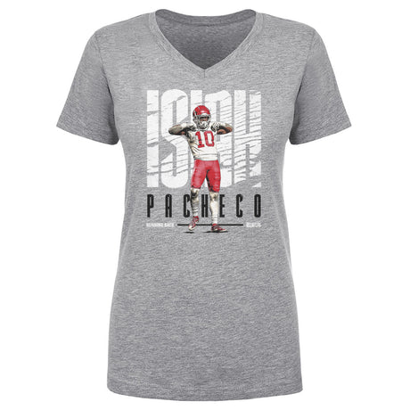 Isiah Pacheco Women's V-Neck T-Shirt | 500 LEVEL
