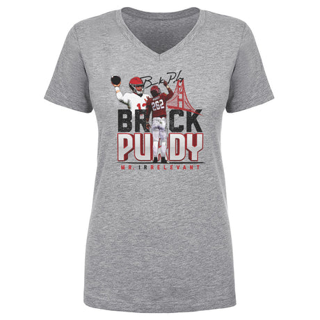Brock Purdy Women's V-Neck T-Shirt | 500 LEVEL