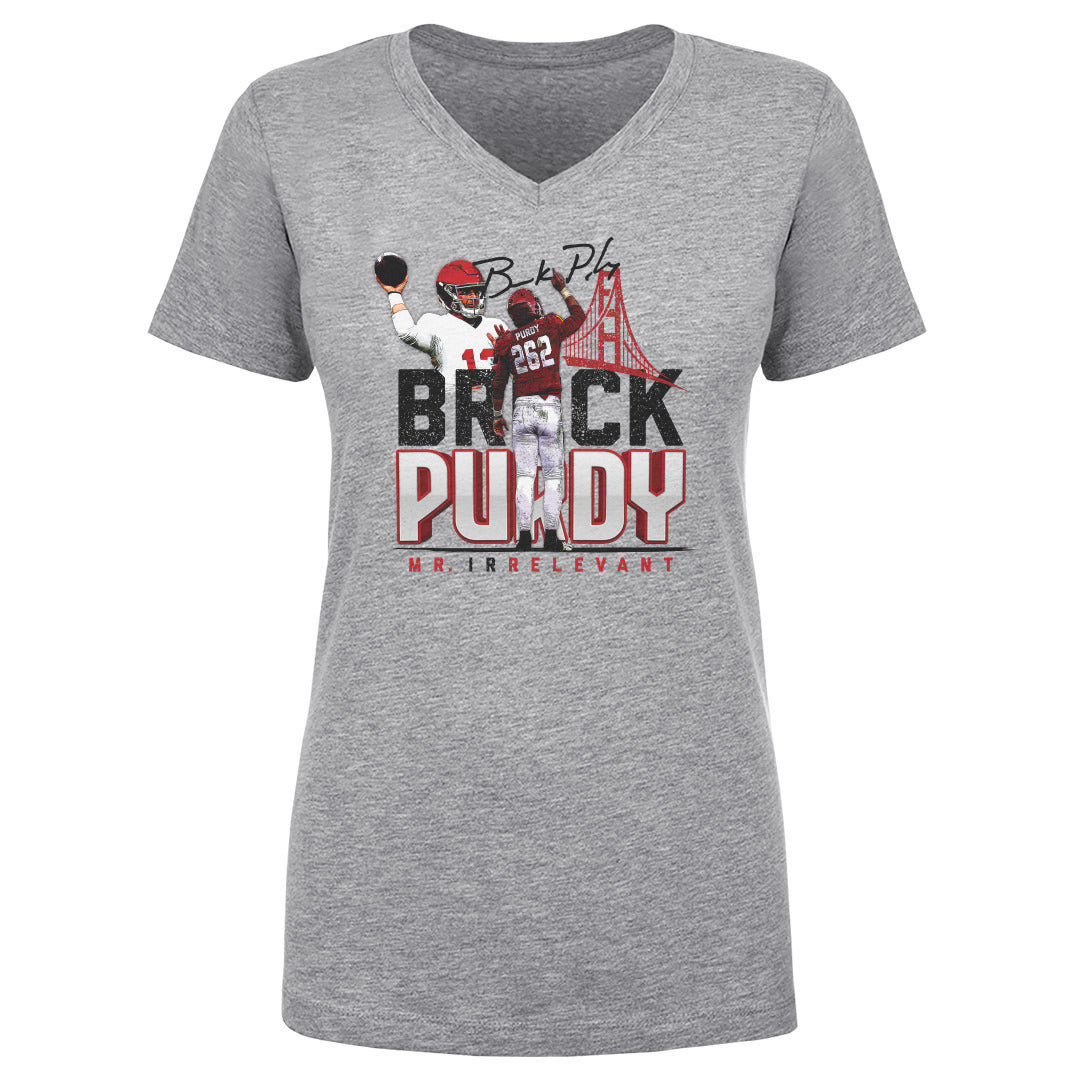 Brock Purdy Women&#39;s V-Neck T-Shirt | 500 LEVEL