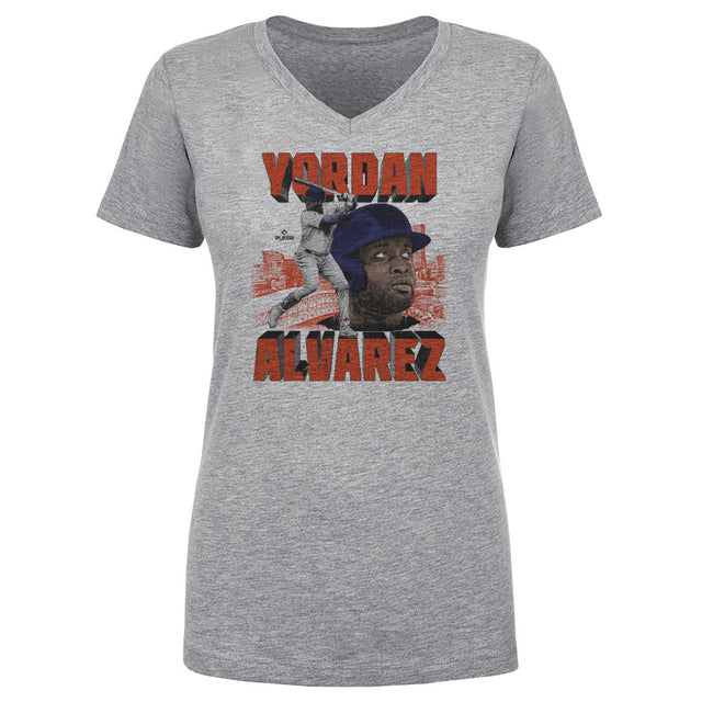 Yordan Alvarez Women's V-Neck T-Shirt | 500 LEVEL