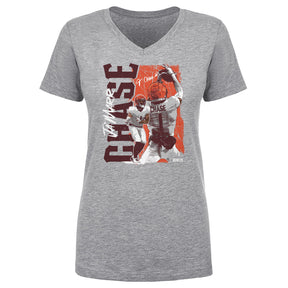 Ja'Marr Chase Women's V-Neck T-Shirt | 500 LEVEL