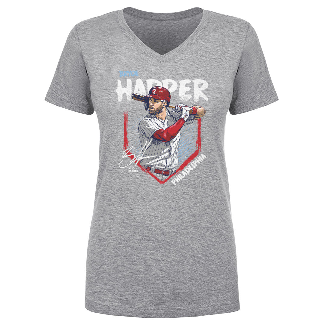 Bryce Harper Women's V-Neck T-Shirt | 500 LEVEL