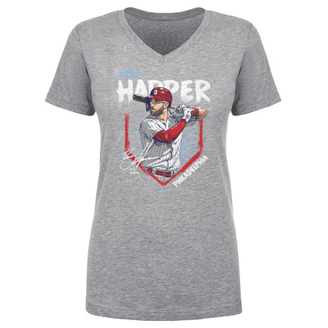 Bryce Harper Women's V-Neck T-Shirt | 500 LEVEL