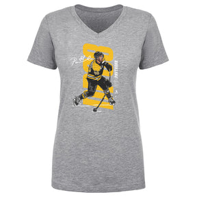 David Pastrnak Women's V-Neck T-Shirt | 500 LEVEL