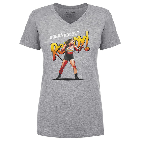 Ronda Rousey Women's V-Neck T-Shirt | 500 LEVEL