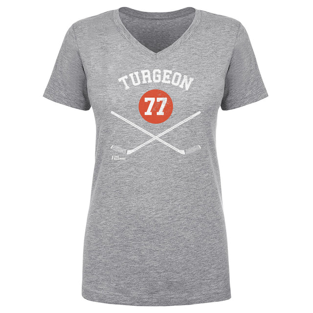 Pierre Turgeon Women's V-Neck T-Shirt | 500 LEVEL