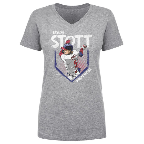 Bryson Stott Women's V-Neck T-Shirt | 500 LEVEL