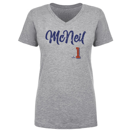Jeff McNeil Women's V-Neck T-Shirt | 500 LEVEL