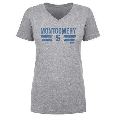 David Montgomery Women's V-Neck T-Shirt | 500 LEVEL