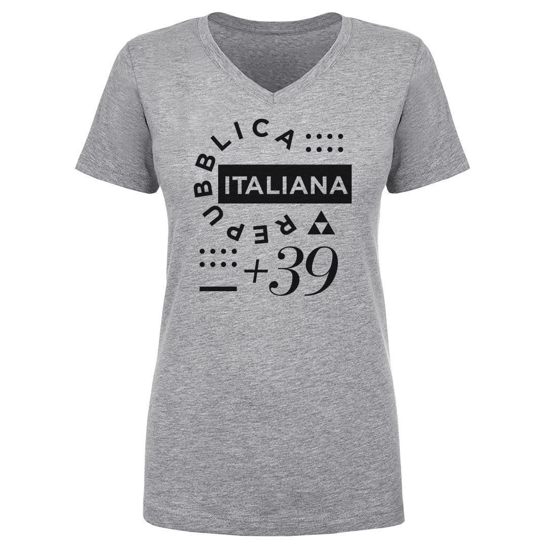 Italy Women's V-Neck T-Shirt | 500 LEVEL