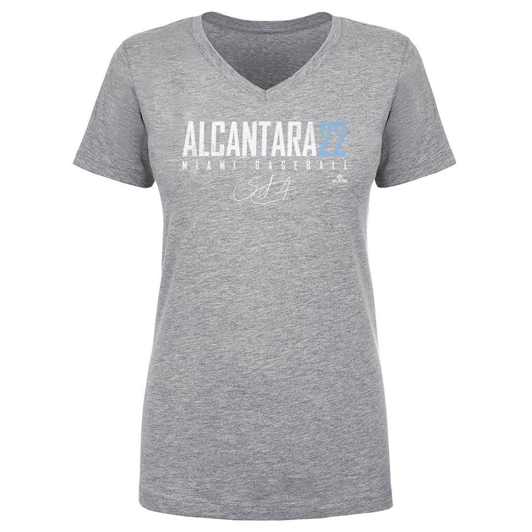 Sandy Alcantara Women's V-Neck T-Shirt | 500 LEVEL