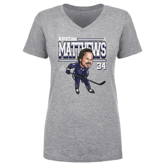 Auston Matthews Women's V-Neck T-Shirt | 500 LEVEL