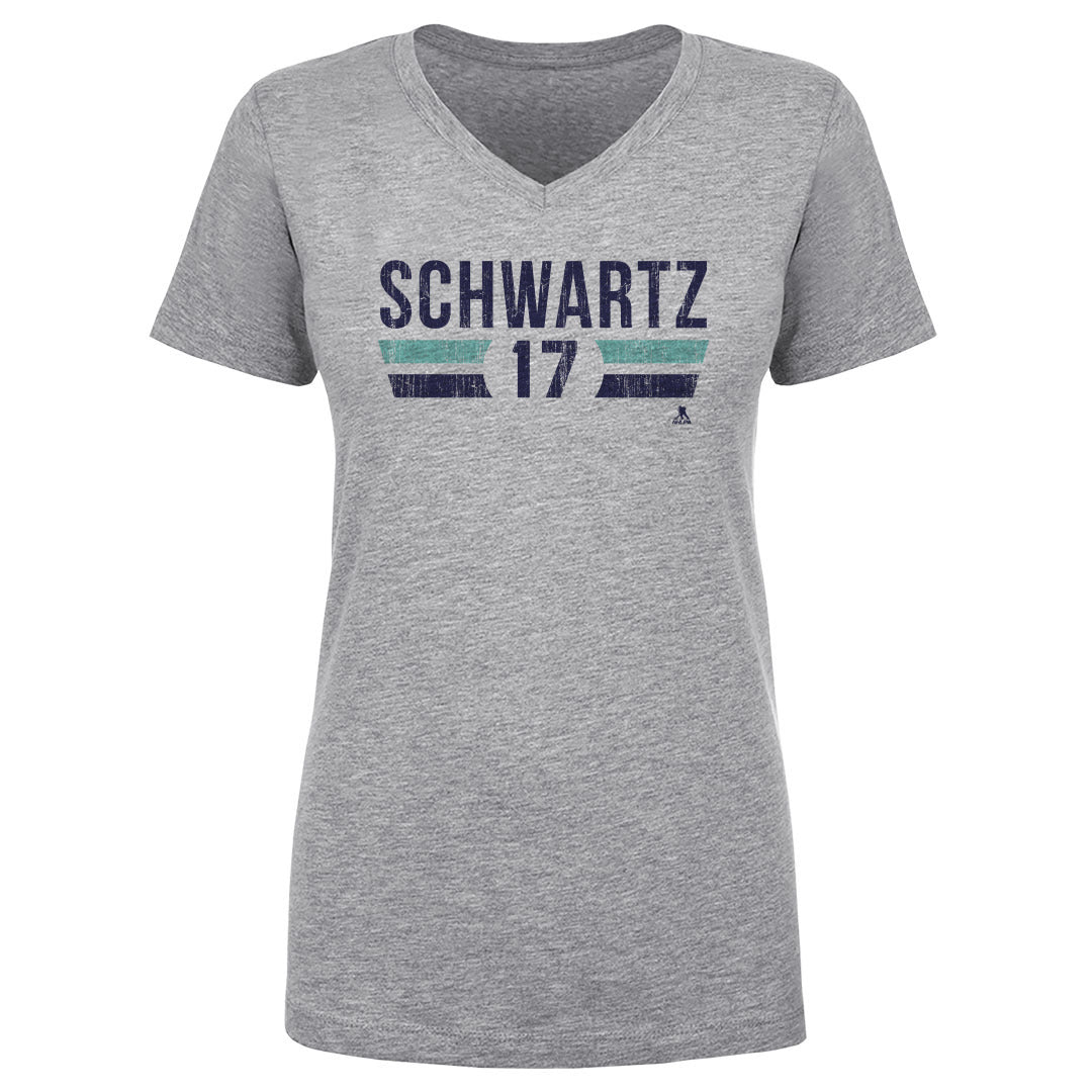Jaden Schwartz Women's V-Neck T-Shirt | 500 LEVEL
