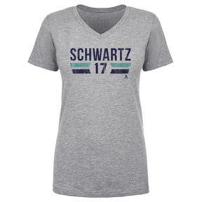 Jaden Schwartz Women's V-Neck T-Shirt | 500 LEVEL