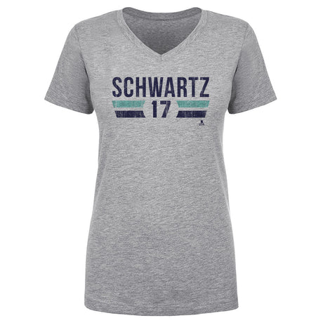 Jaden Schwartz Women's V-Neck T-Shirt | 500 LEVEL